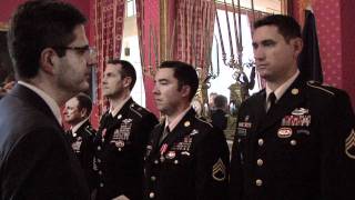 Ambassador Delattre Bestows Six American Soldiers with the Croix de la Valeur Militaire