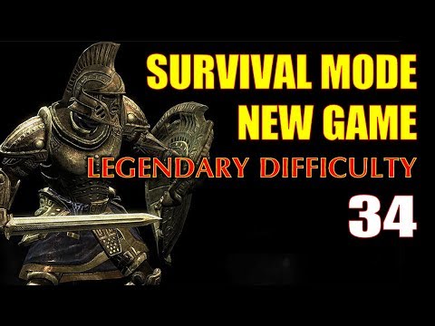 Skyrim Survival Walkthrough #34 - Trigger's Day (My Horse Kills a Wolf and Rides a Butterfly!)