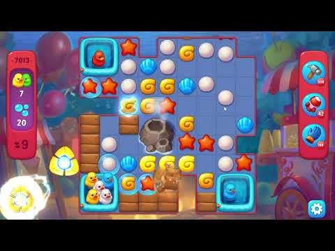Fishdom 7013 Hard Level - 14 moves - NO BooSTERS