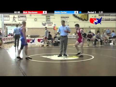 2012 Univ. WTT: 66 KG - Nick Dardanes (Minnesota Storm) vs. Devin Carter (NRV)