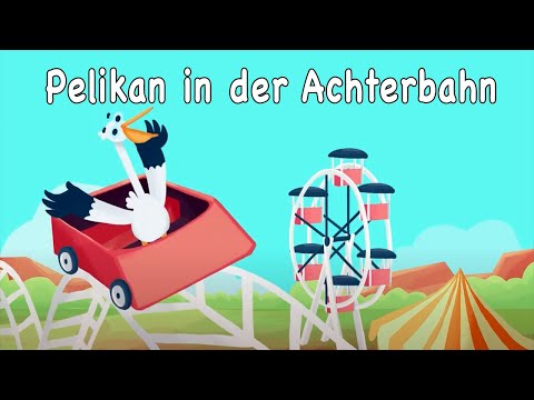 Pelikan in der Achterbahn | Lieder mitsingen | Fahrzeuge fahren| Tiere | JiMi FLuPP Kinderlieder