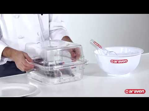 Araven airtight containers and GN drain trays