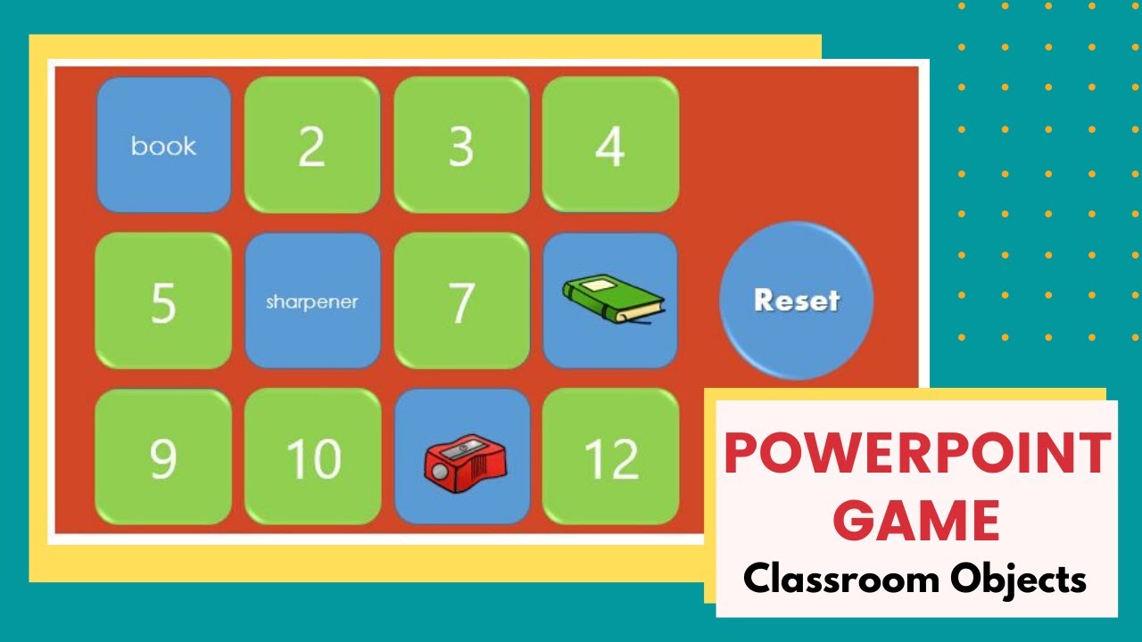 PowerPoint Game | Classroom Objects | Free Downloadable
