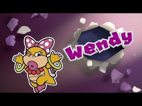 Paper Mario Color Splash: Wendy Boss Fight (1080p 60fps)