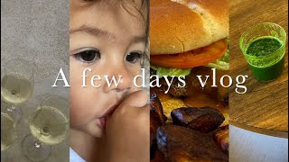A few days vlog | rainbow morning, christmas shopping, wine night with husband, gym