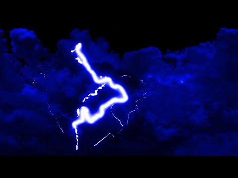Blue Thunder Storm Animated 4K Flashing Lightning 10 Hours Wallpaper Background Video Screensaver