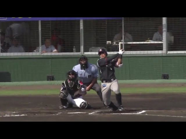 【7回表】マリーンズ・中村 バックスクリーンへ3号勝ち越しアーチ!! 2017/7/26 F-M