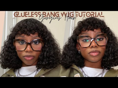 I tried bangs !! | glueless wig installation tutorial | ft. Gorgius Hair