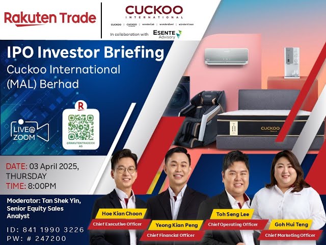 Rakuten Trade Ideas 🎯 Webinar - Cuckoo International (MAL) Berhad