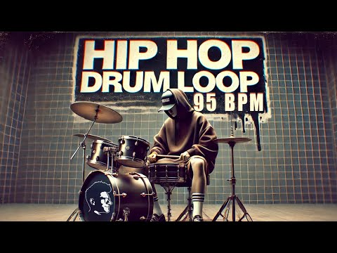 Hip Hop drum loop 95 BPM // The Hybrid Drummer