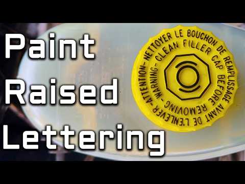 How To Paint Raised Lettering in Under 2 Minutes | Engine Bay Detailing