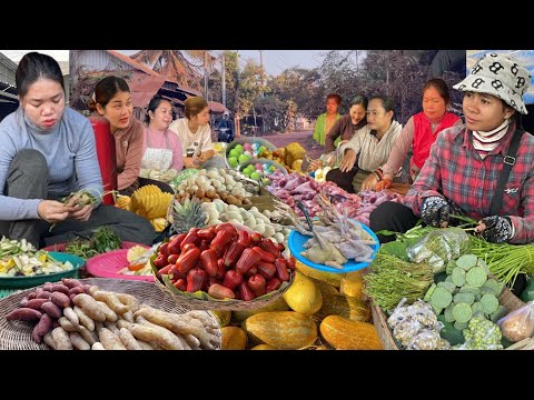 Ever Seen Khmer Fish Market Scenes  -   Huge Fish Distribution Site in Siem Reap City