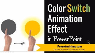 Color Switch Animation Effect in PowerPoint 2013 (WITH SOUND)