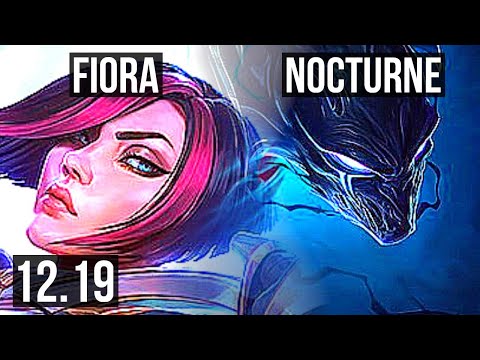 FIORA vs NOCTURNE (TOP) | 7 solo kills, 1.3M mastery, Legendary, 400+ games | KR Diamond | 12.19