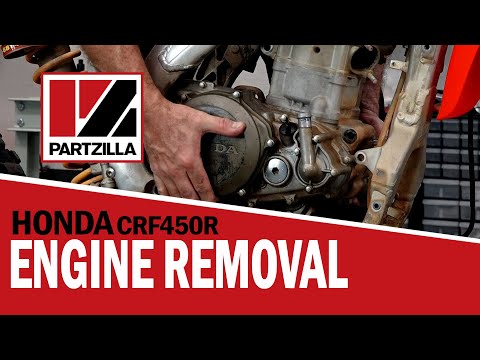 Honda CRF450 Engine Removal | 2005 Honda CRF450-R Engine Rebuild Part 1 | Partzilla.com