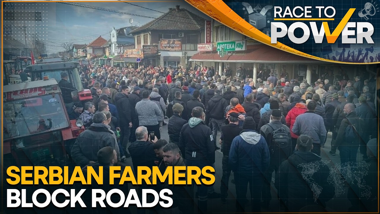 Serbian Farmers Park Tractors On Streets, Demand Fresh Elections | Race To Power