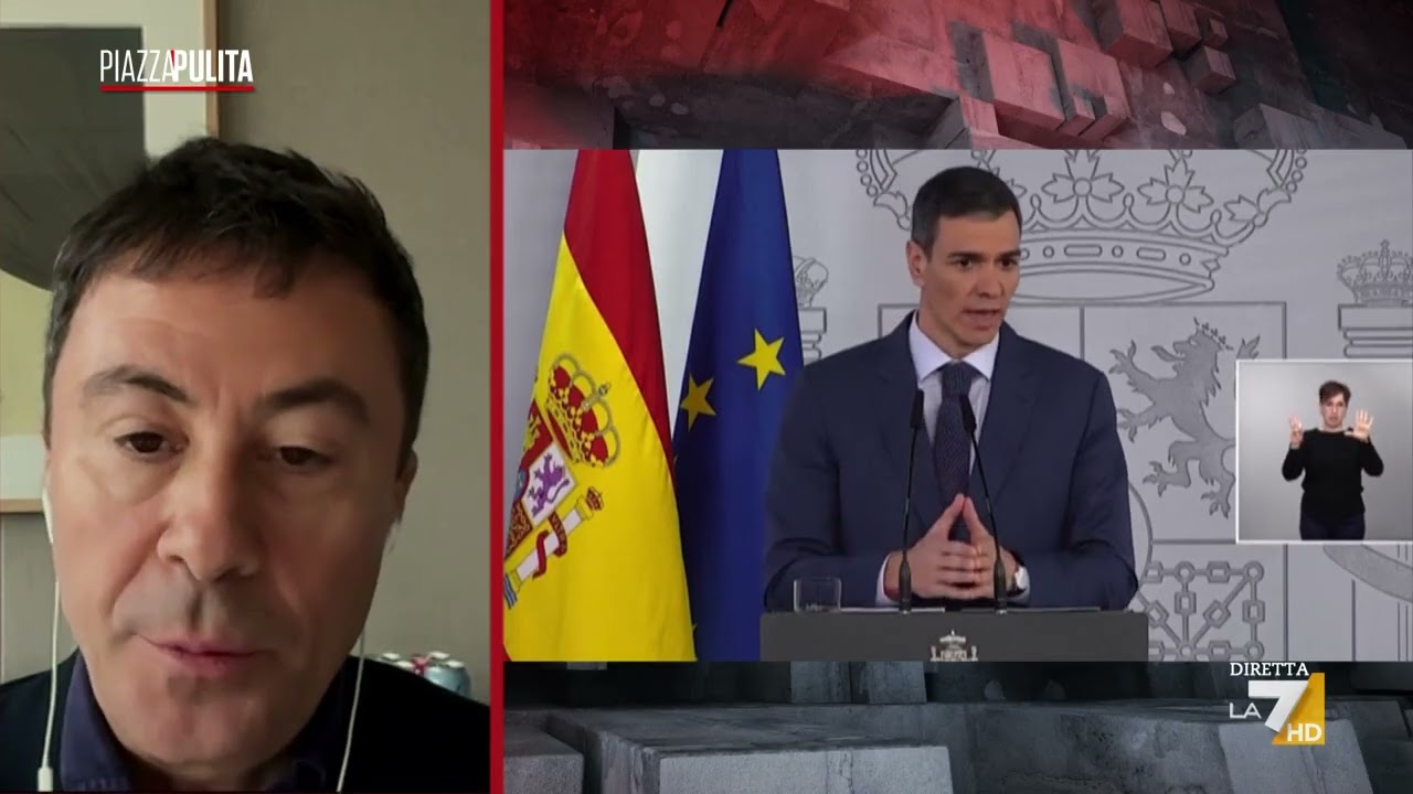 Formigli a Bocchino: "Sanchez fa rosicare la Meloni...". La replica: "È un modello fallimentare"