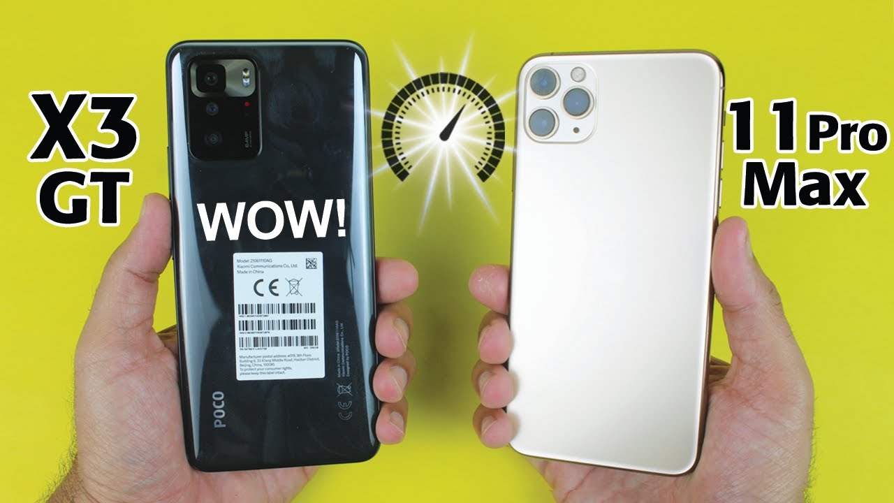 Poco X3 GT vs iPhone 11 Pro Max SPEED TEST | Dimensity 1100 vs A13 Bionic 🔥