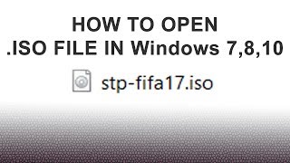 How to Open ISO Extension file in Windows 7,8,10 (iso mount)