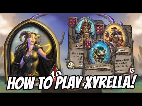 BEST WAY TO PLAY XYRELLA?! | Hearthstone Battlegrounds