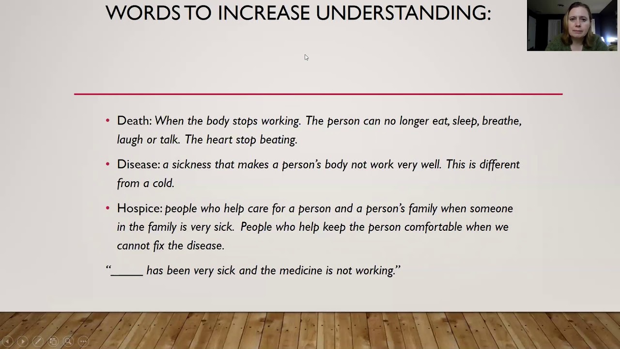 Watch video titled How to Support Children When a Family Member is Dying on YouTube
