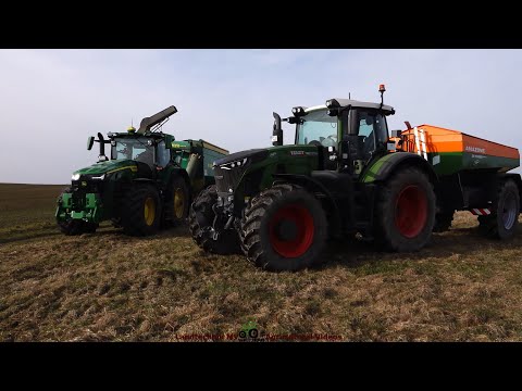 Fendt - John Deere - Amazone - Hawe / Dünger Streuen - Spreading Fertilizer