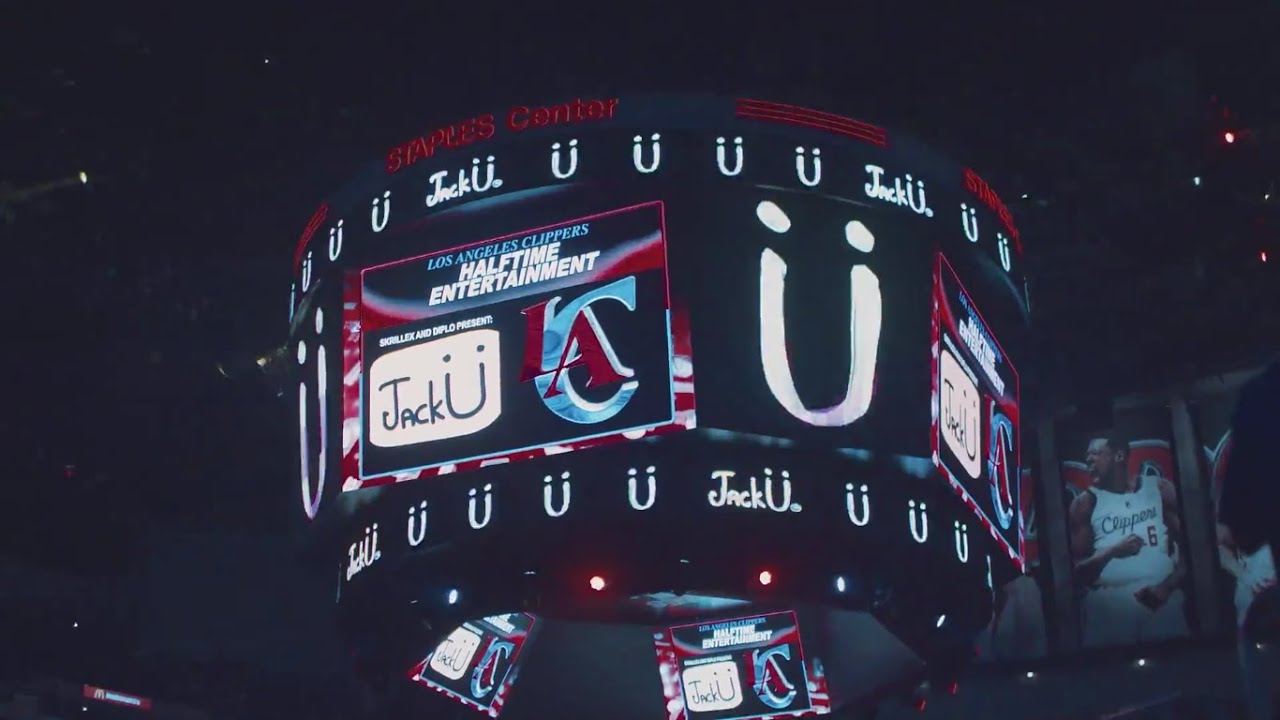 YouTube - Jack U Jack U - Clippers Half Time Performance ft. Kai, Fly Boi Keno, Dinky, Marawa the Amazing and more - YouTube