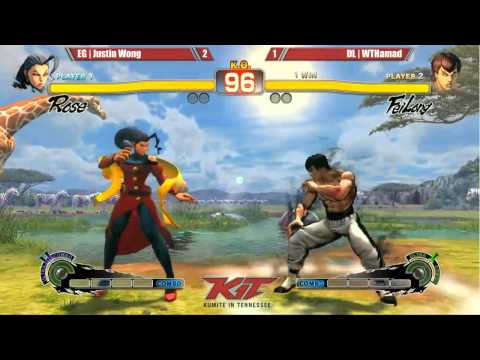 KIT Grand Finals - Justin Wong (Rose, Rufus) vs Hamad (Fei Long) - Ultra Street Fighter 4