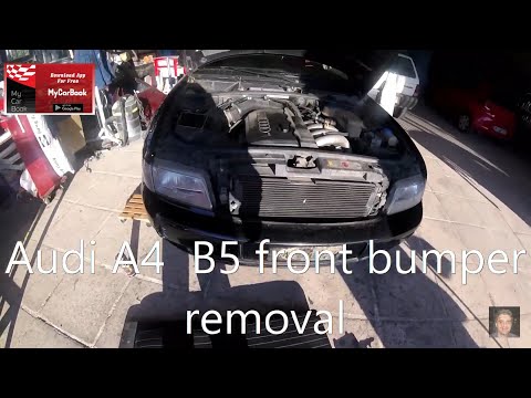 Audi Α4 B5 1994–2001 front bumper removal