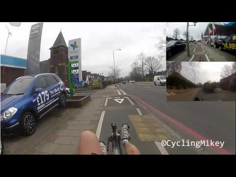 Cyclists should use the Bromley Common A21 cycle lane