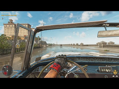 Far Cry 6 - Free Roam City Driving + Street Race Gameplay! 4k 60fps RTX 3090 PC