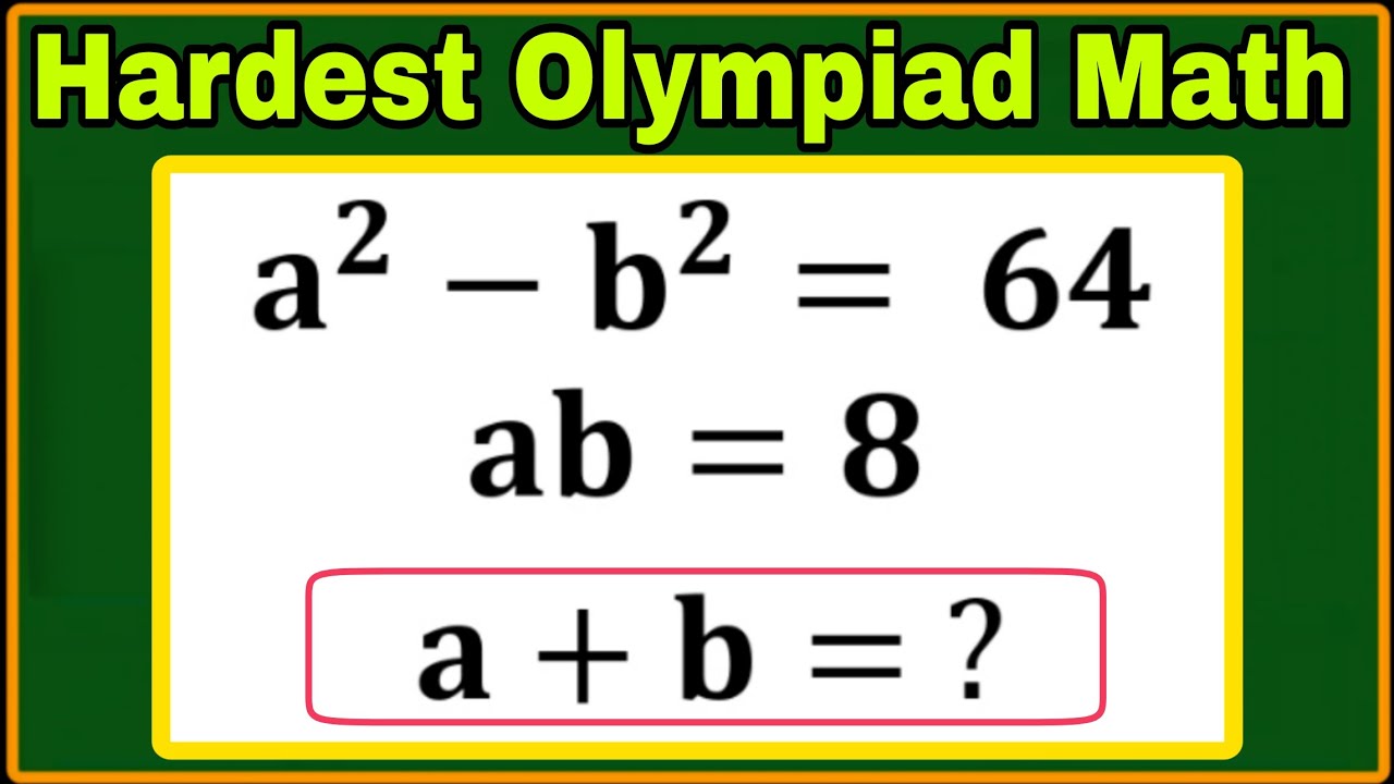 USA| Hardest Algebra Olympiad Math Problem| Most Students Failed| Can you solve this? 