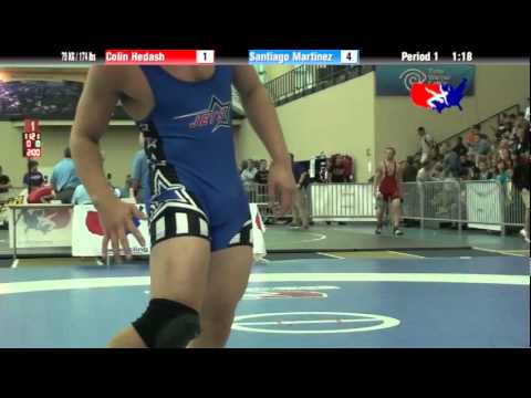 University Nat`ls FS  79 KG / 174 lbs: Colin Hedash vs. Santiago Martinez