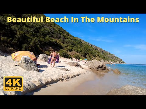 Beach Walk - Best Beach Cities Praia dos Galapinhos 4K, Setubal Portugal