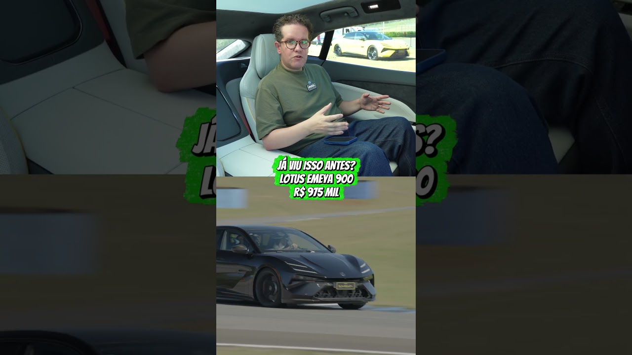 MASSAGEM E TELA DEDICADA: Como é andar no banco de trás do Lotus Emeya 900? 🚗💨