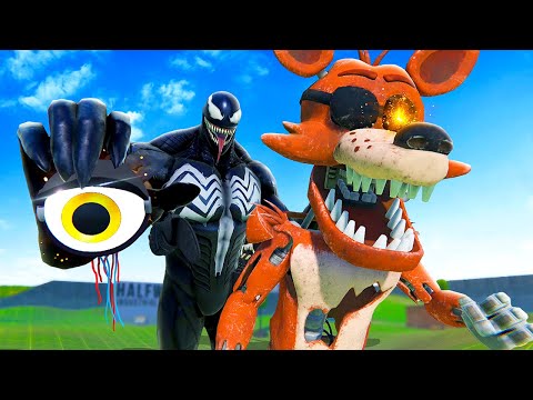Venom RIPS Apart FNAF Animatronics - Bonelab VR Mods