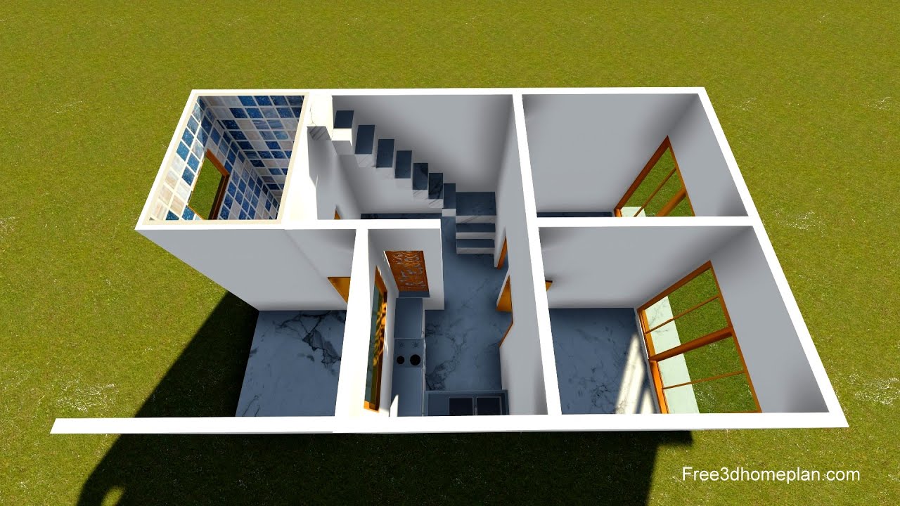 Small House design Plan 18 x 32 II 576 sqft house plan II ghar ka naksha 2020