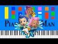 Bubble Guppies Look For The Firetruck Slow EASY Medium 4K Piano Tutorial