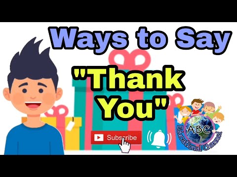 Ways to say "Thank you" |English Conversation | Educational Channel