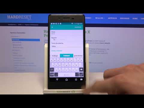 How to set an alarm on Sony Xperia X Performance - set alarm, set alarm clock
