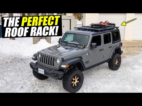 Installing THE BEST Platform Roof Rack on the Jeep *BEAUTIFUL*
