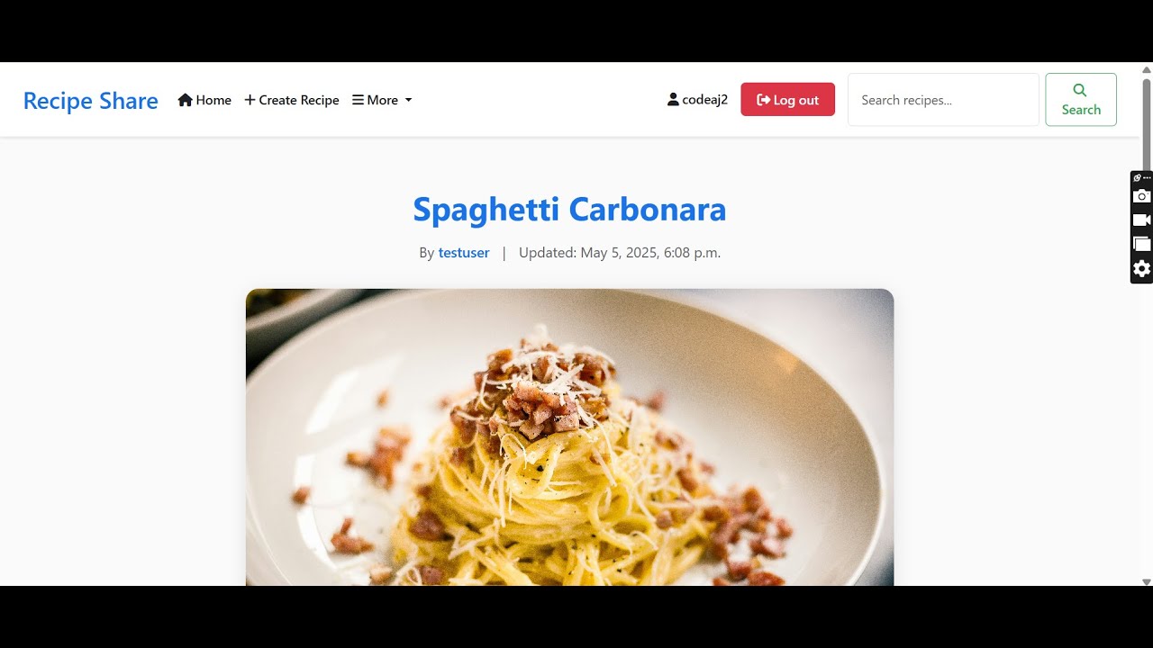 Recipe Finder App Using Django | Full Project with Report + Source Code | HTML, CSS, JS, Python