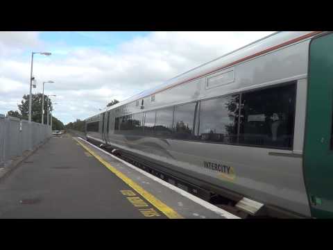 Irish Rail 22000 DMU 22036 departs Monasterevan
