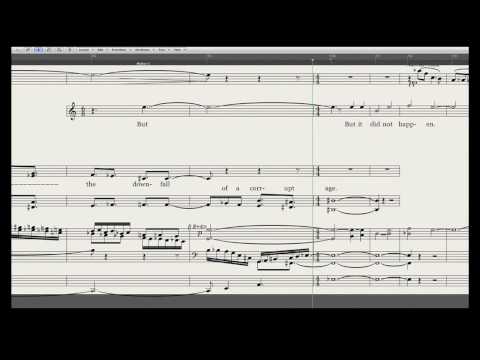 Part 1 of Michael Maxwell Steer's Canticle 3, 'Prophets'. MIDIvideoscore