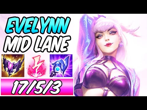 FULL AP EVELYNN MID DOES INSANE ONE-SHOT | New Build & Runes | League of Legends