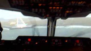preview picture of video 'BAe 146 Go around in cockpit, Avroliner, Avro RJ, BAe 146-200'