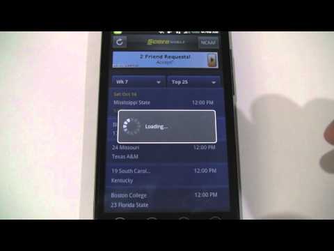 Score Mobile: Android App for Checking Sports Scores/Stats (iPhone, iPod too)