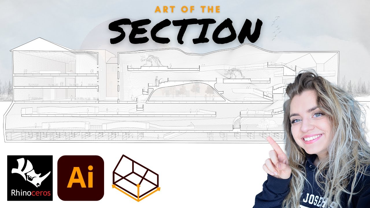How to Draw a SECTION | 3D PERSPECTIVE SECTION DRAWING TUTORIAL  | Architecture Drawing Tutorial