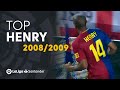 TOP Goals Thierry Henry LaLiga Santander 2008/2009