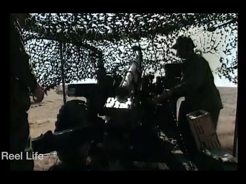 1995, 1RCHA live fire training 105mm howitzers, CFB Suffield, Alberta